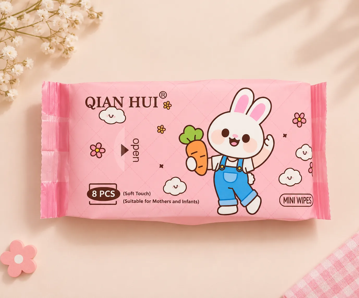 QIAN HUI Cute Mini Wipes
