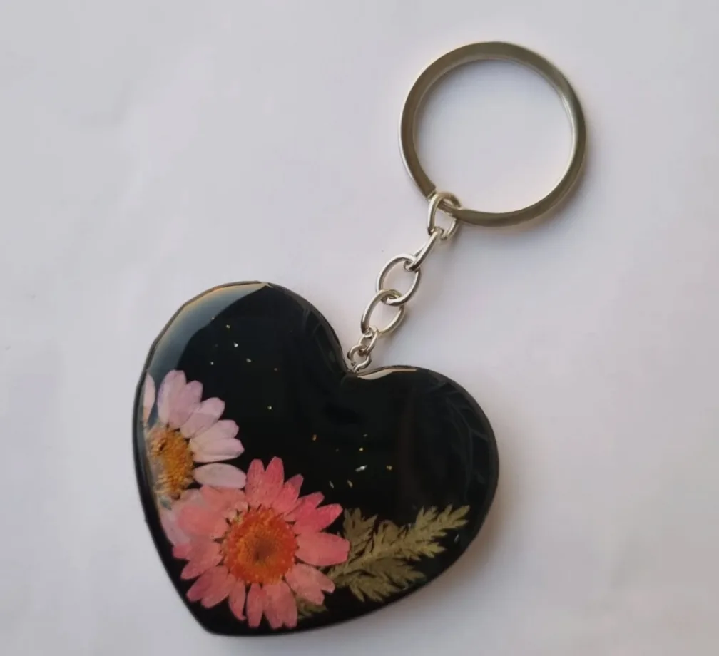 Midnight Bloom Keychain 🌸